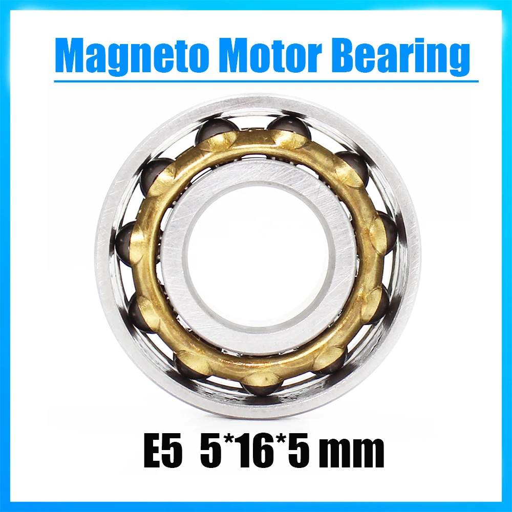 E5 Magneto Bearing 5*16*5 mm ( 1 PC ) Angular Contact Separate Permanent Motor Ball Bearings EN5 FB5