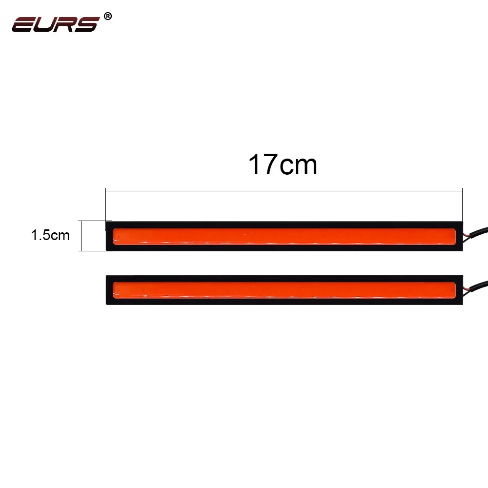 1PCS 17CM LED COB Bulb DRL Car Styling Strip Waterproof COB LED Working Light Driving Daytime running Light 12V External Lights