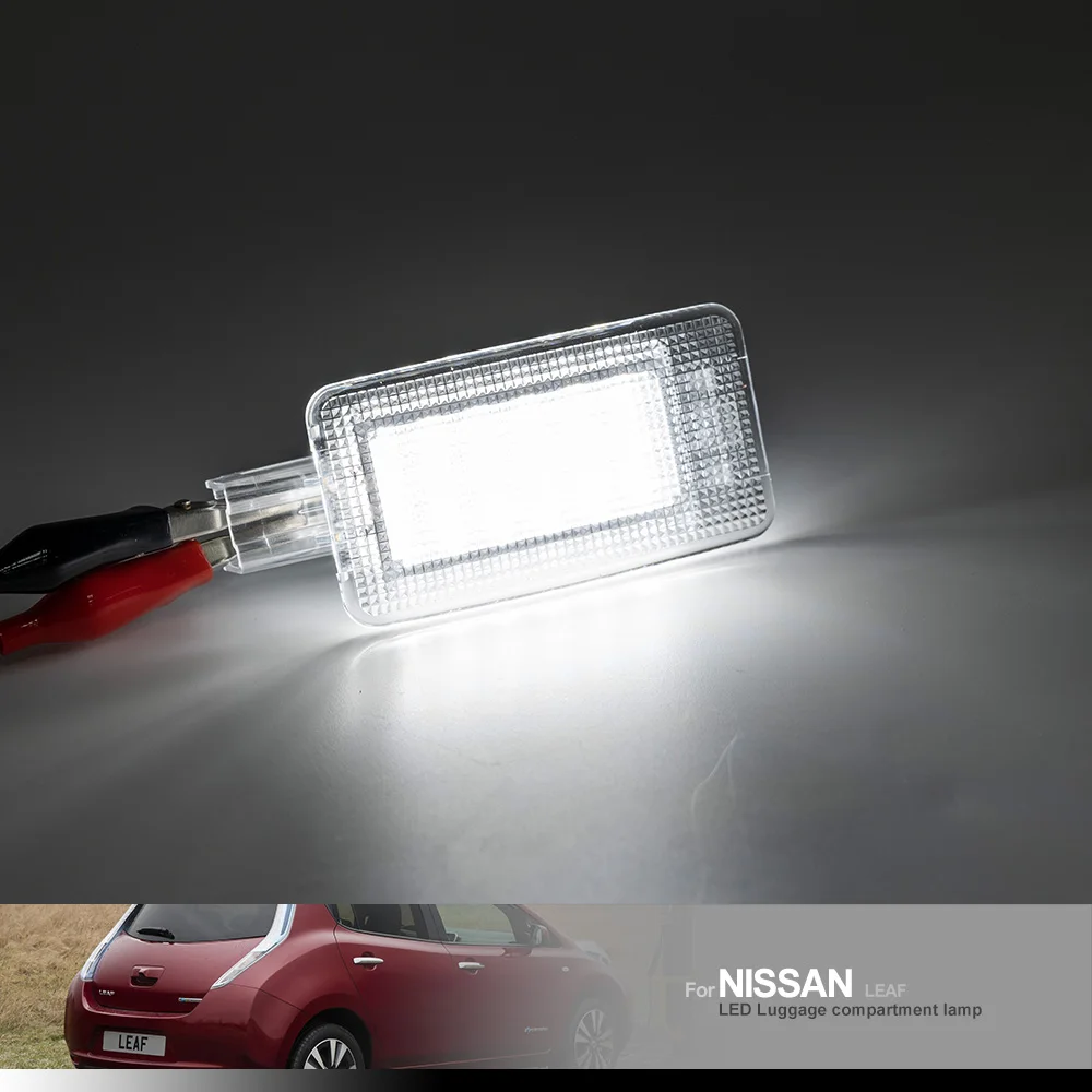 1 Pc Led Trunk bagażu światła dzięki uprzejmości lampy na nogi dla Nissan Leaf Murano x-trail Micra 2015-2017 Tiida 08-12