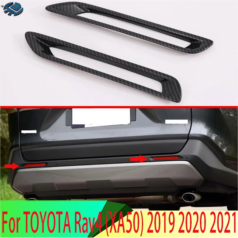 

For TOYOTA Rav4 (XA50) 2019-2024 Decorate Accessories Rear Fog Light Lamp Cover Trim Bezel Frame Styling Garnish