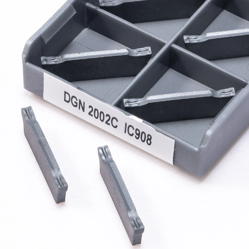 

DGN 2002C IC908 New Original Inspected Carbide Inserts DGN 2002C external Turning Inserts Grooving cutter Tool 10Pcs+