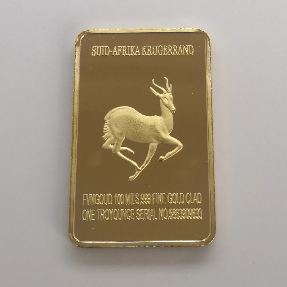South Africa 1 Oz Fine Gold Bar 100 Mills Thick in Gold Bullion
