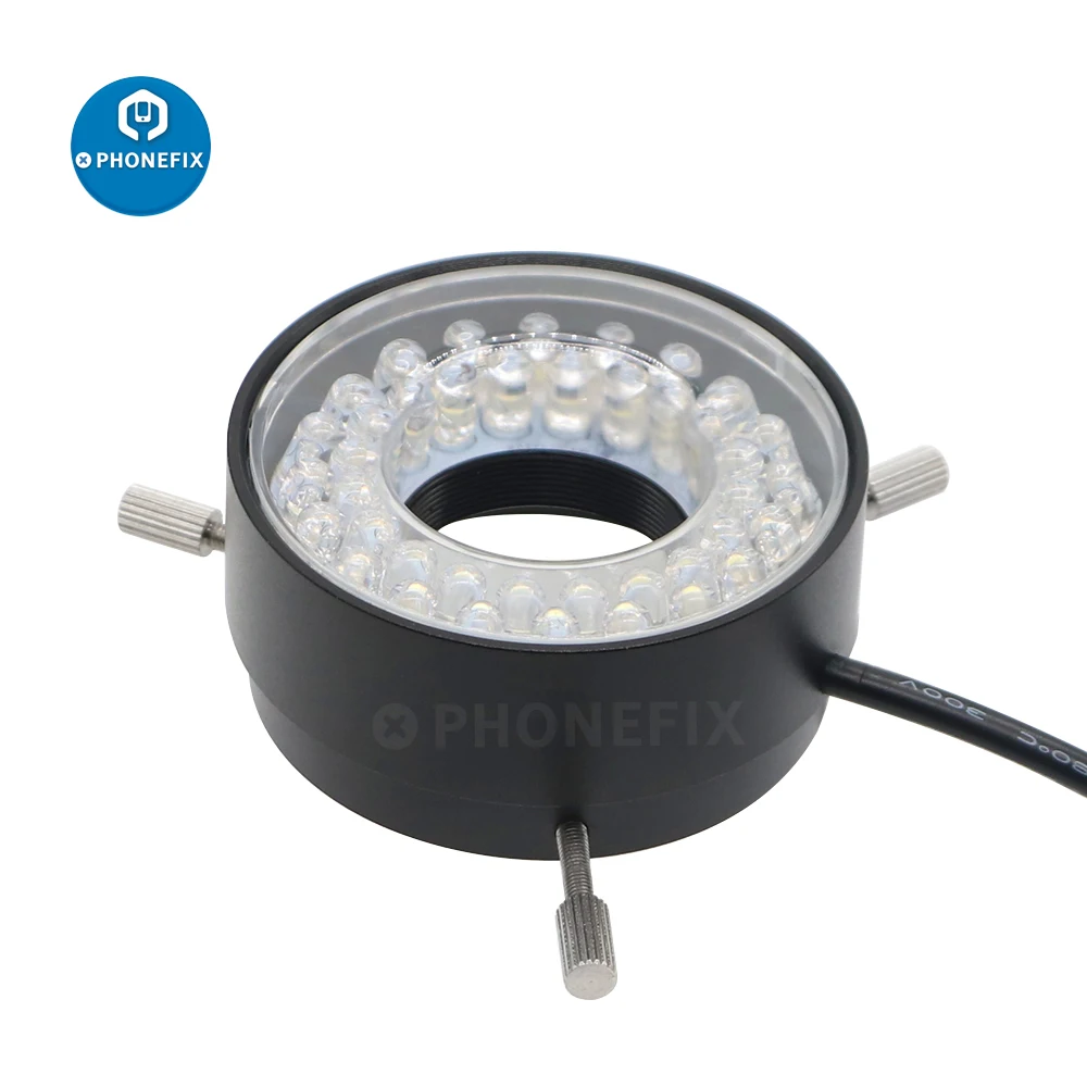 40 perline LED regolabile compatto microscopio anello illuminatore lampada per sorgente luminosa industriale microscopio Video cerchio