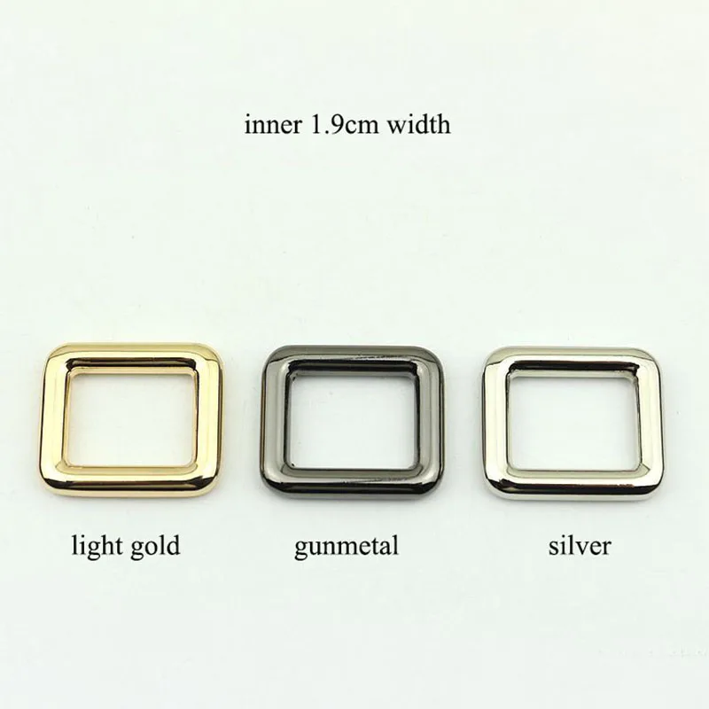 

20pcs 19mm Metal Square O D Ring Buckles Bag Adjustable Rectangle Buckle DIY Backpack Straps Shoes Garment Leather Accessories