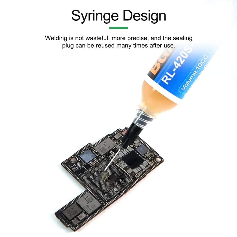 RL-420S-UV RL-421S-OR RL-422S-IM Flux BGA PCB Solder Paste Welding Advanced Oil Flux Grease 10cc Soldering Repair Paste