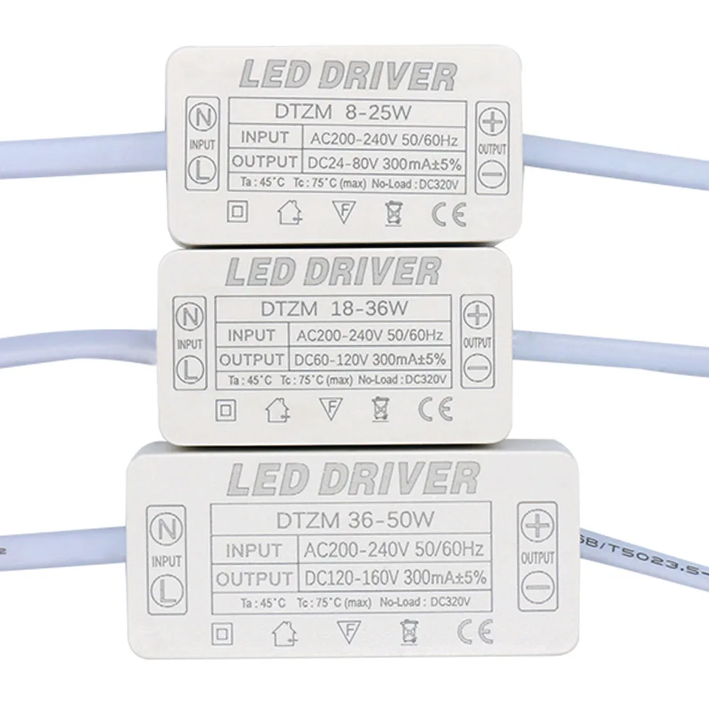 transformador de luz atual constante de led driver luz de painel fluorescente teto 8w25w 18w36w 36w50w ac 200 240v 01