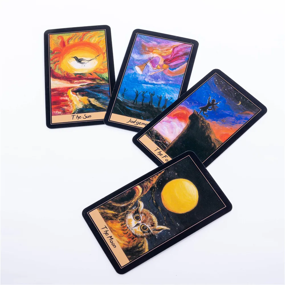 The Wheel of Fortune Tarot Card Oracle Card Entertainment Party Board Game Tarot Deck English PDF Guidebook for personal use
