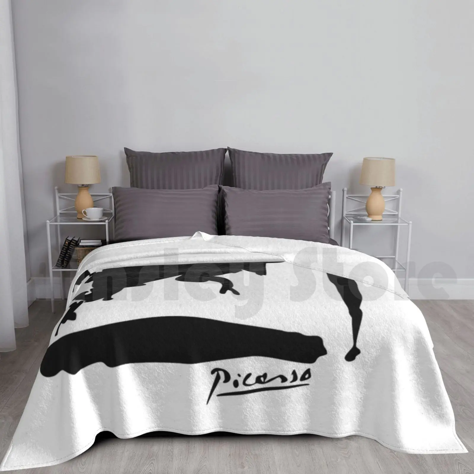 Manta de moda personalizada Picasso Bullfighting V2 con motivos de Picasso, Pablo Escobar, lidio y torero
