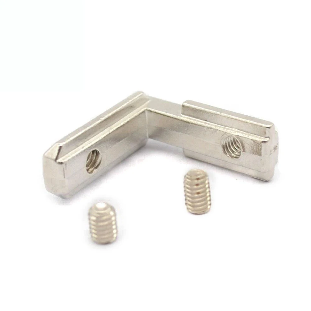 20pcs T-Slot L-Shape 2020 Aluminum Profile Internal Corner Joint Bracket Connector for 2020 Alu profile with m4 screw