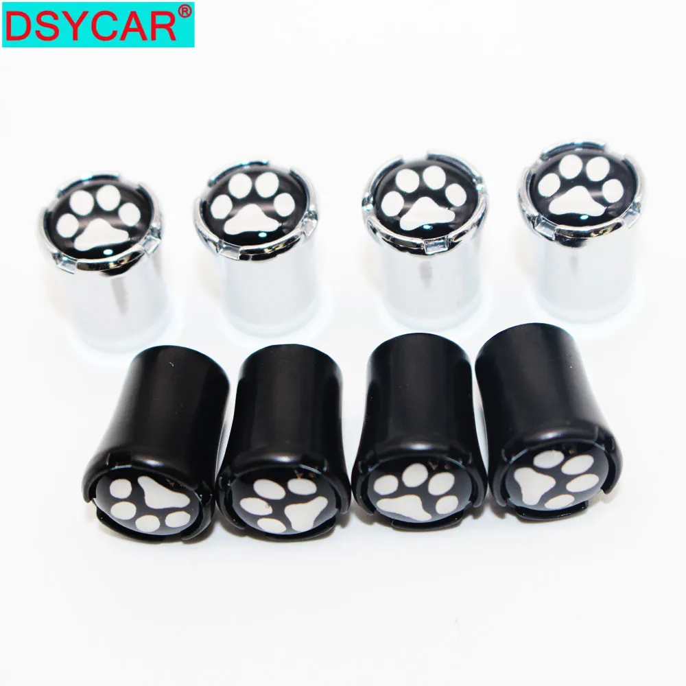 DSYCAR 4Pcs/Set Car Styling Zinc Alloy Car Tire Valve Caps Wheel Tires Tire Stem Air Cap Airtight Covers