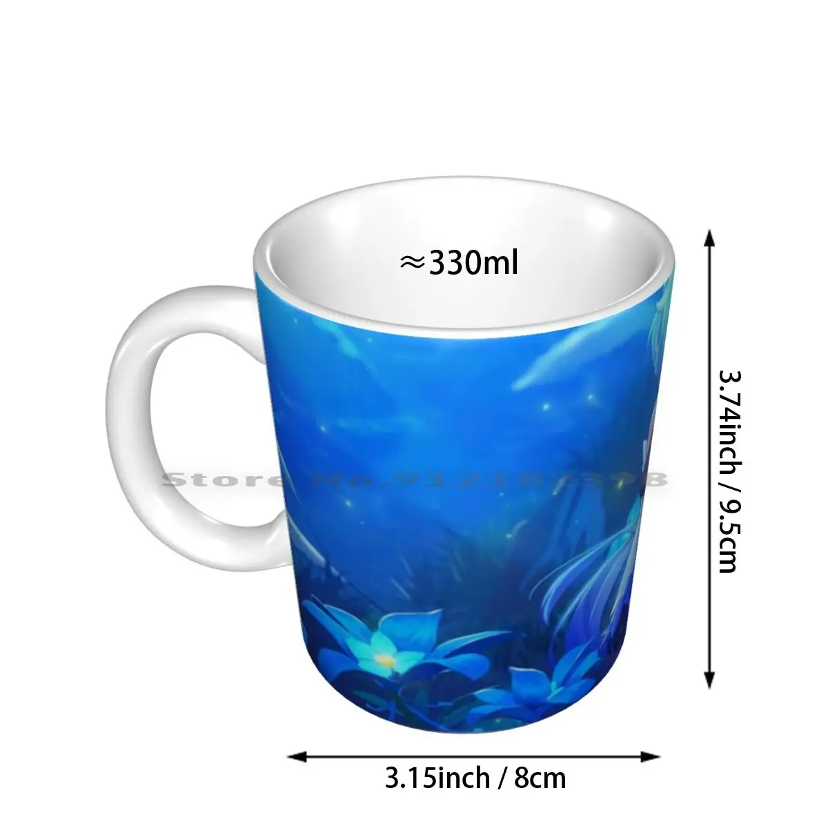 4k Genshin Impact Ceramic Mugs Coffee Cups Milk Tea Mug