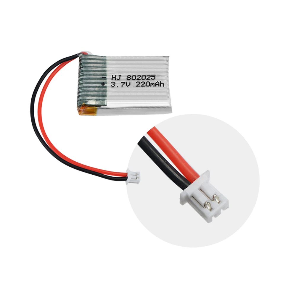 3.7V 220mAh Lipo batteria ricaricabile PH1.25 spina per HS210 E010 NH010 751823 per JJRC H36 RC Drone pezzi di ricambio 3.7v batteria