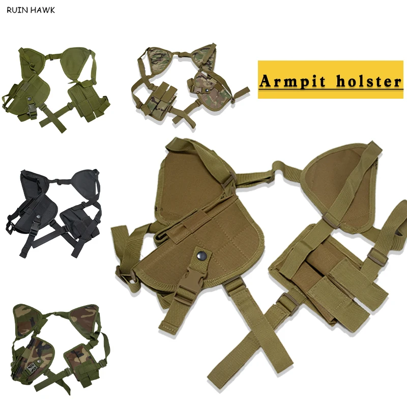 

Tactical Holster Hidden Under right sides Armpit General Purpose Shoulder Holster Removable Combination Pistol Holster