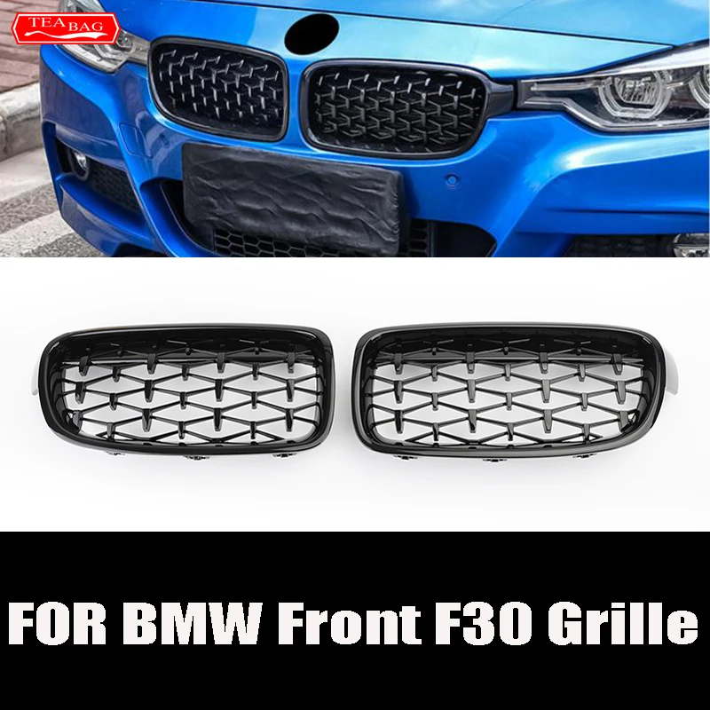 

2PCS High Quality ABS Car Stylin Front Grilles Kidney Dual Slat Grille For BMW 3-Series GT F30 F31 F34 G20 E90 E91 Accessories