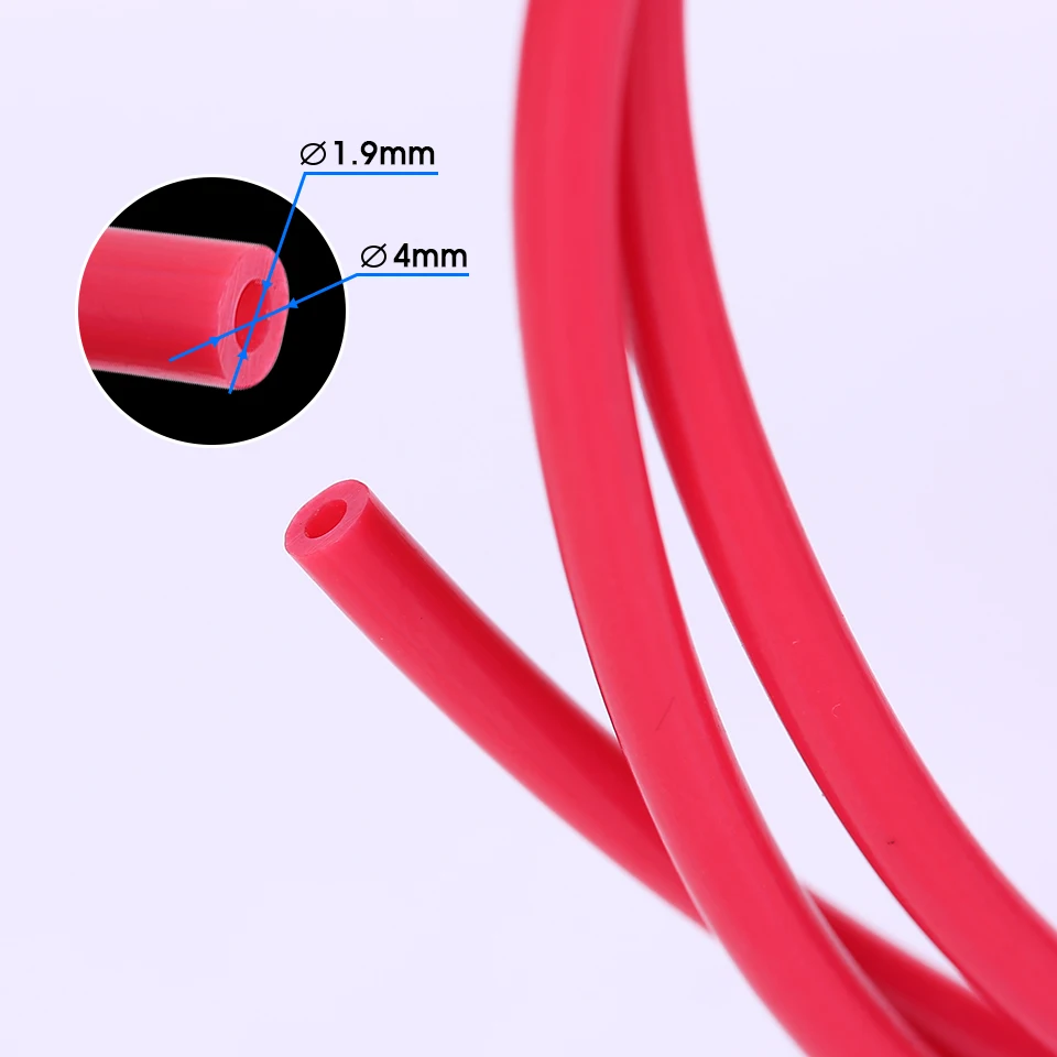 3D PTFE Tube TL-Feeder hotend RepRap Rostock Bowden Extruder 1.75mm ID1.9mmOD4mm Capricornus tube