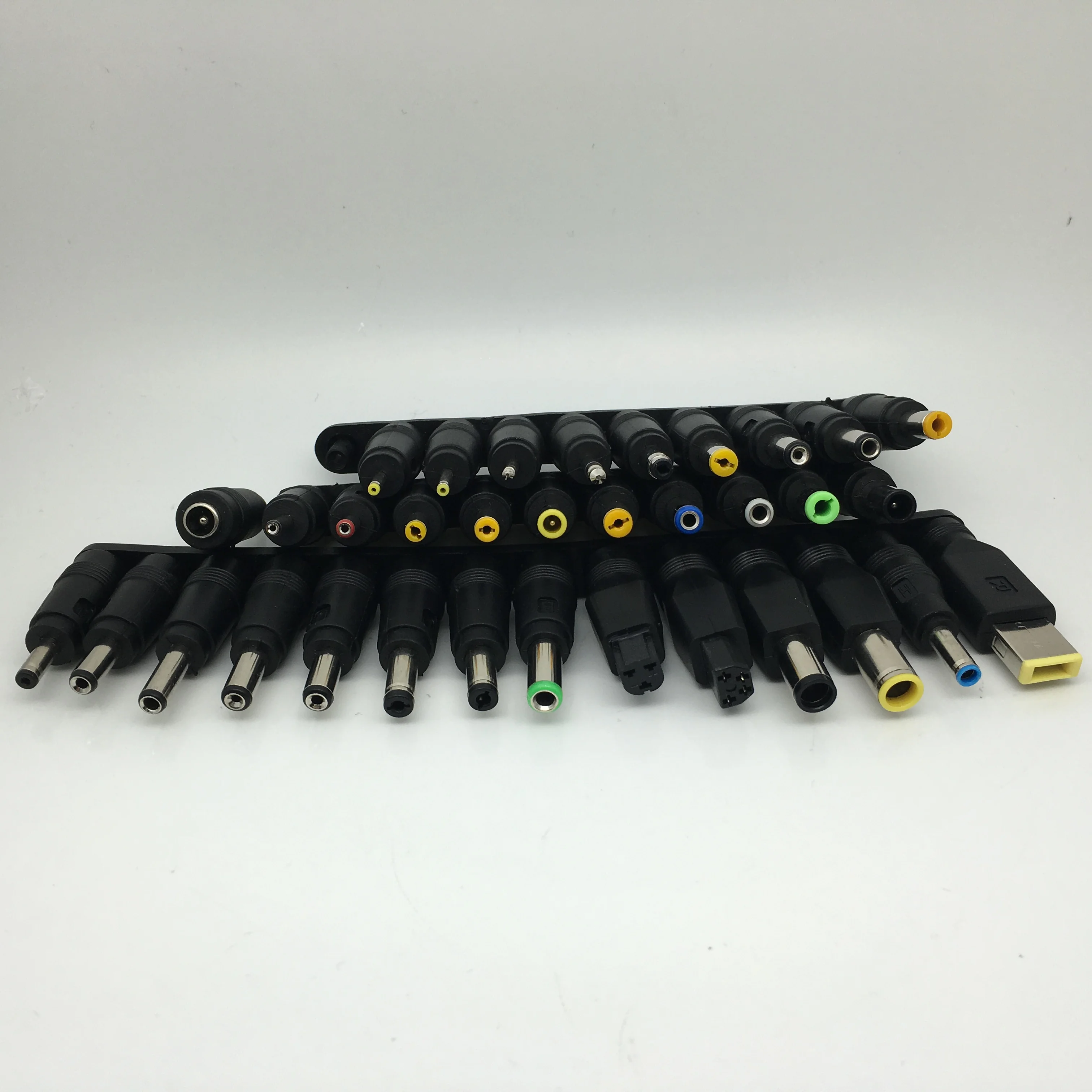 Universal power adapter AC DC Jack Charger Connector Plug for Laptop Notebook AC DC Power Adapter DC Conversion plug 1Set=34pcs