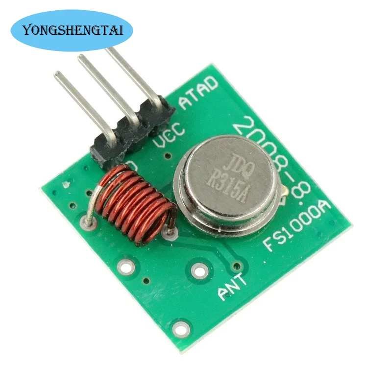 Kit de enlace de transmisor y receptor RF para placa de módulo de voltaje de Módulo de Control Remoto inalámbrico Arduino, 315Mhz, 433 Mhz, 315Mhz, 433 Mhz