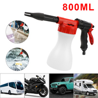 Snow Foamer Lance Nozzle Car Washer Foam Washing Gun Auto Accessories Soap Shampoo Sprayer Universal Cleaning Washing Tool 800ml