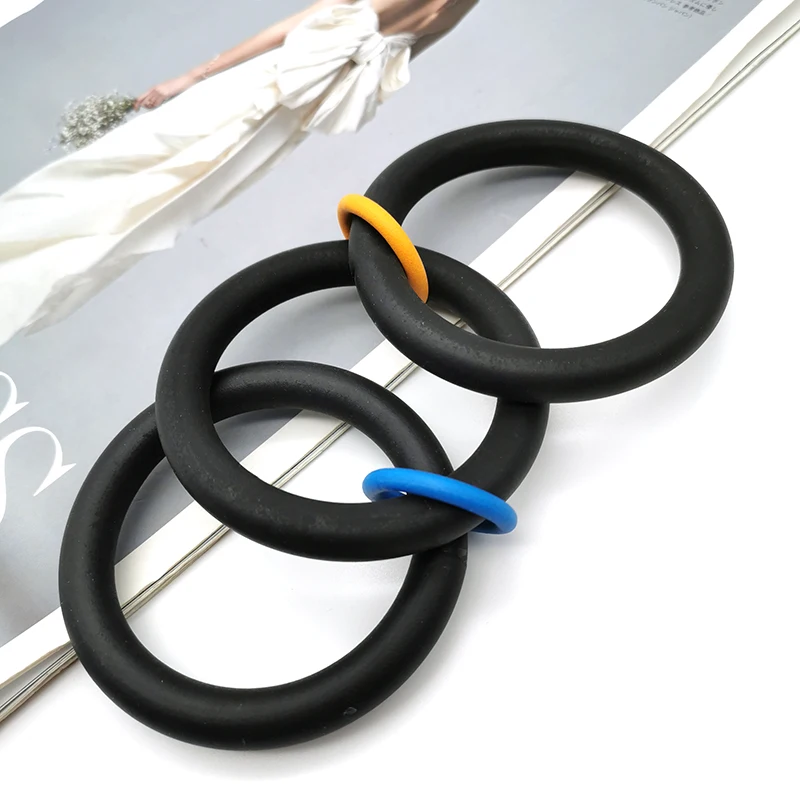 UKEBAY Handmade Rubber Bangles For Female Black Chain Simple Statement Bracelets Gothic Jewelry Party Accessories Bracelet Gifts