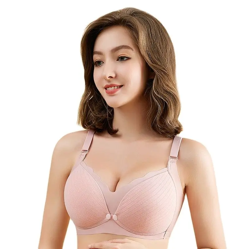 Soutien-gorge d'allaitement 2021 coton, respirant, grande taille, sous-vêtements sans fil, nouvelle collection