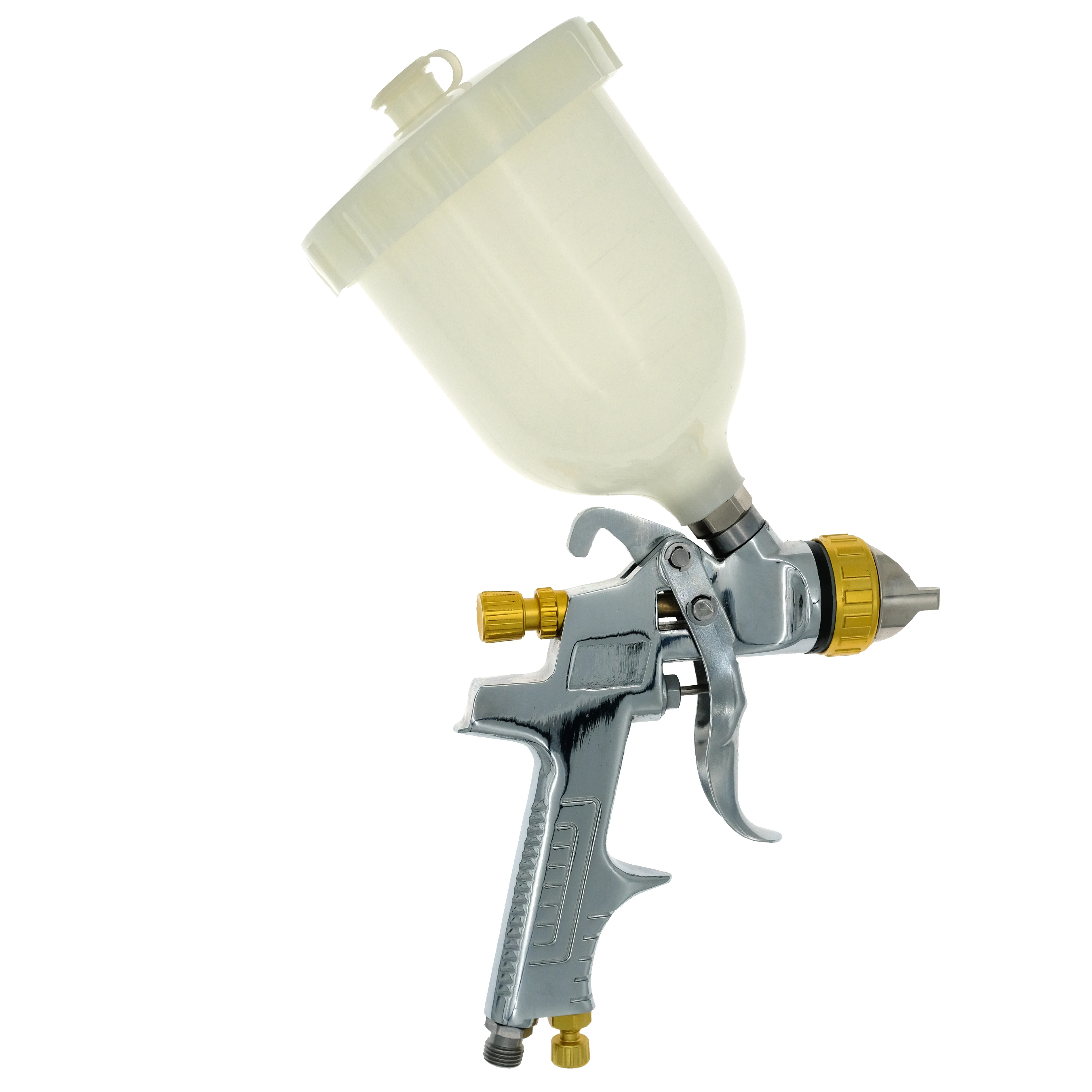 Imagem -04 - Hvlp Gravity Feed Pistola de Pintura Fabricante Outlet 1.3 1.4 1.7 mm Bico W-960 Pistola de Pulverização com 600ml Pote de Plástico