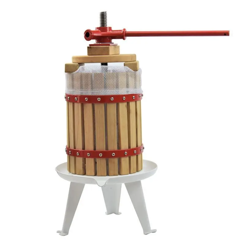 Home 6L pressing juicer for honey/fruit/vegetable Manual press juice machine DIY grape wine maker juice residue separation