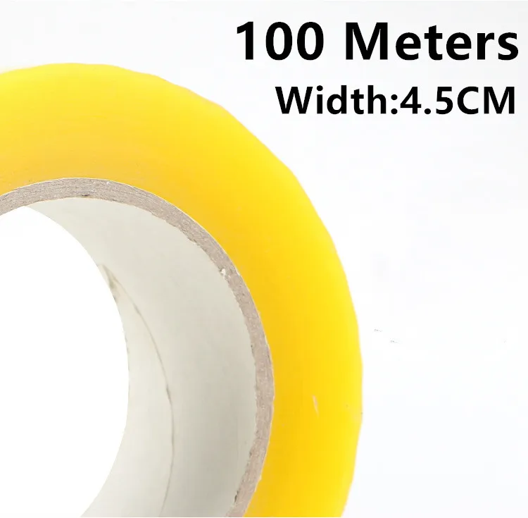 45MM * 100M High Viscosity Clear Packaging Sealing Tape High Adhesive Box Carton Packing Tape High Strength  Transparent Tape