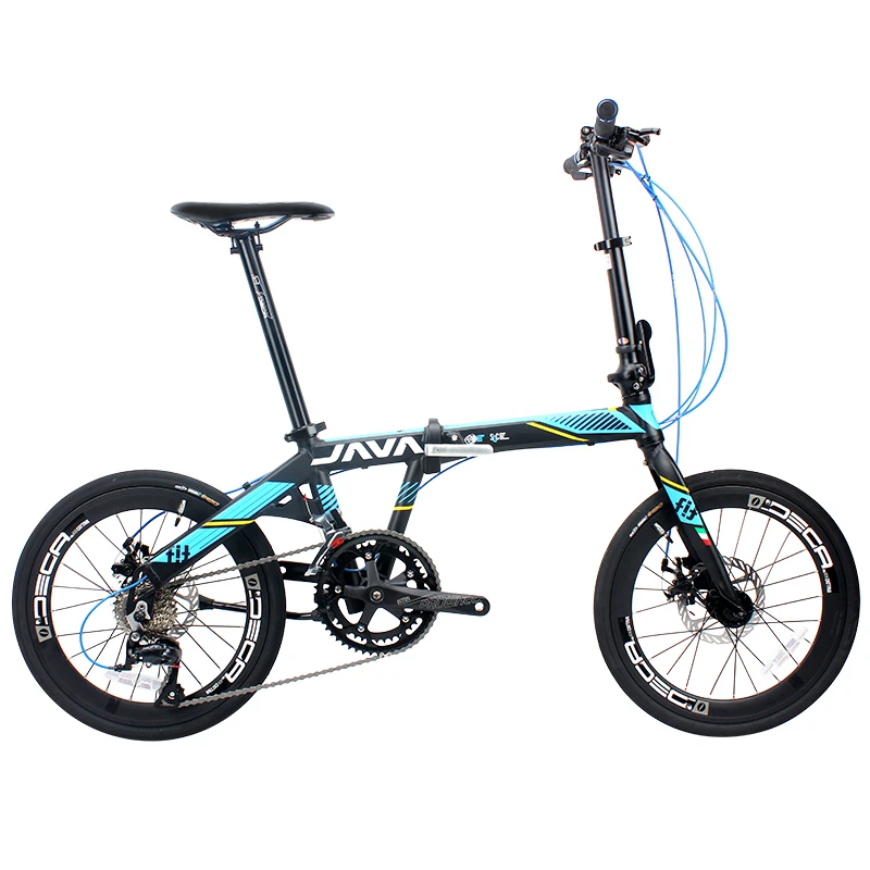 アルミニウム合金折りたたみ自転車,20インチ,406,18スピード,ディスク