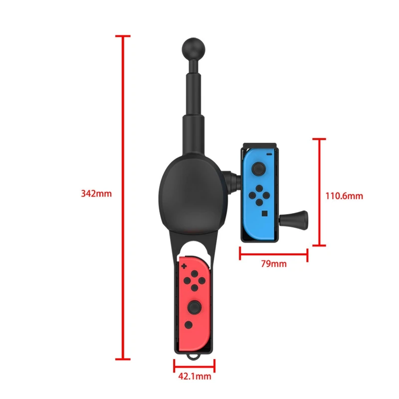 Fishing Rod for Nintendo Switch Joy-Con Fishing Game Controller Kit for Bass Pro Shops and Legendary Fishing for NS switch