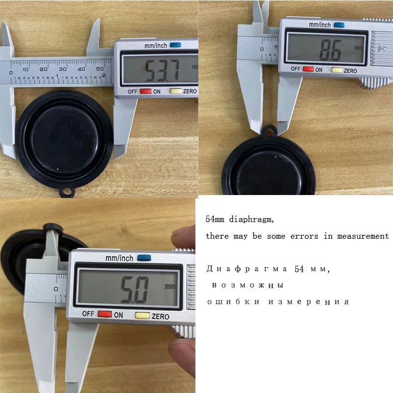 10 قطعة OD 54 مللي متر سخان مياه يعمل بالغاز ضغط الحجاب الحاجز اكسسوارات المياه الغاز الربط صمام فيلم المياه غشاء الطبل