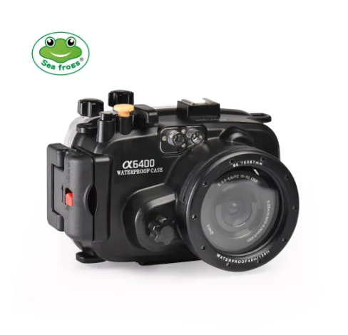 Untuk Sony A5000 A5100 A6000 A6300 A6400 A6500 Casing Perumahan Tahan Air Menyelam Bawah Air 40M Perangkat Fotografi