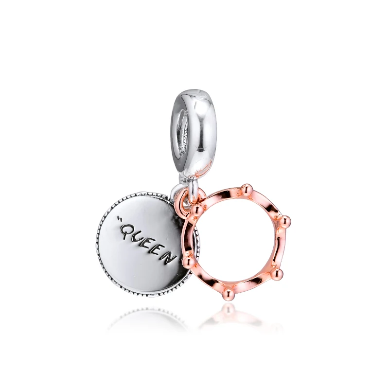 

Queen & Regal Crown Dangle Charms for Jewelry Making Fashion Rose Golden Jewelry 2019 New Arrival Pendant for Charms Bracelets