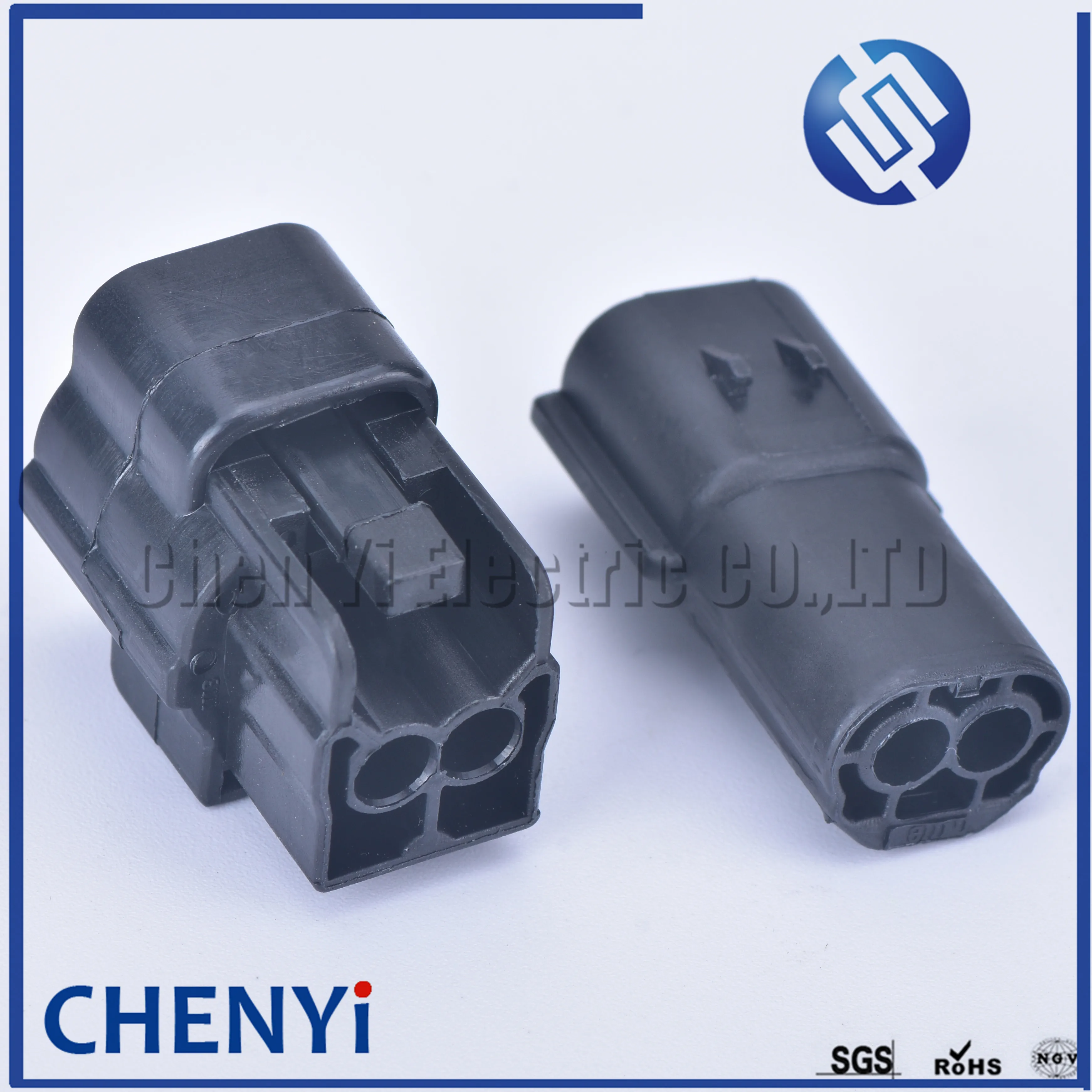 5 sets 2 pin way male female waterproof wire connector auto electrical plug conector 174354-2 174352-2