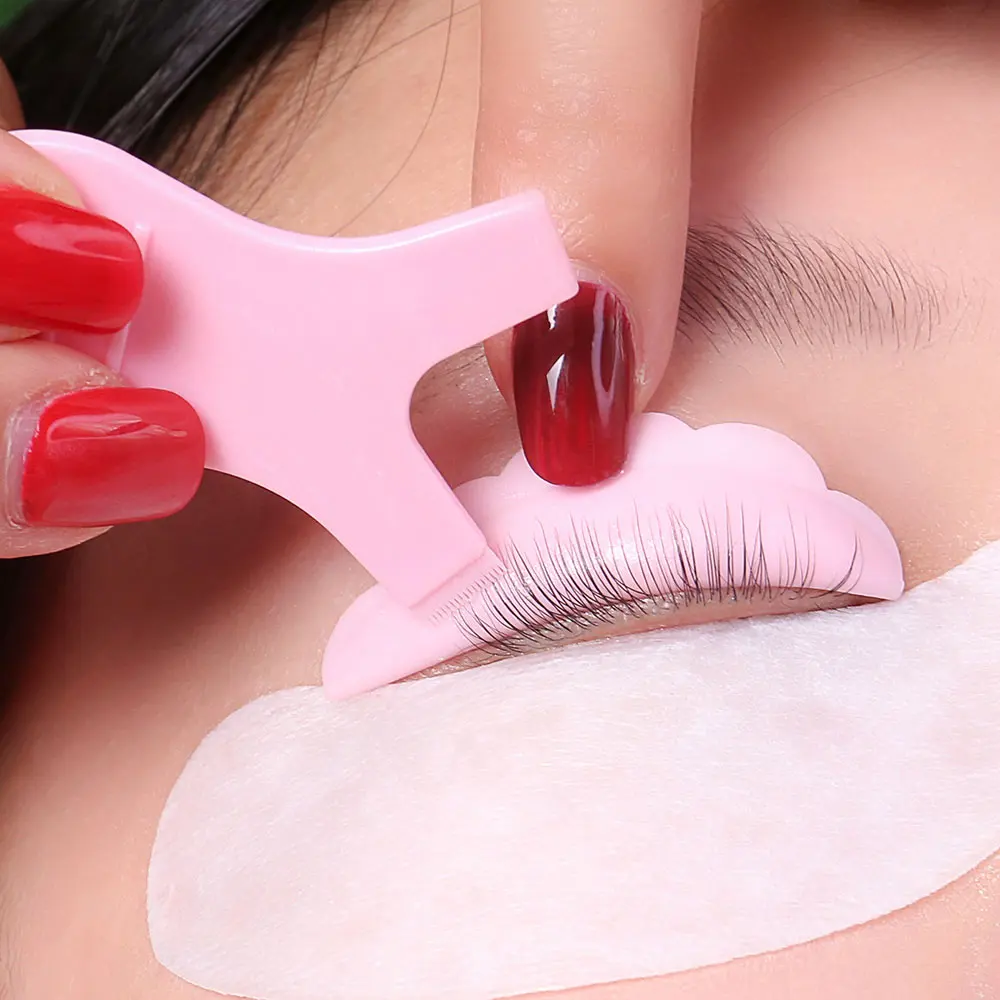 10 Pcs Y Brush Comb Lash Lift Tool Reusable Plastic Lash Lift Kit for Professional Eyelash Perming Pink Color