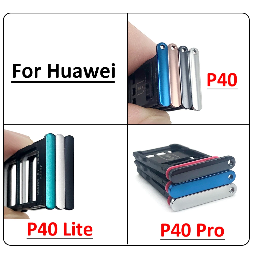 

New Sim Card Slot Tray Holder For Huawei P40 / P40 Lite / P40 Pro Repair Parts