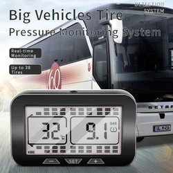 Universel Truck Tire Detector TPMS 18 Waterproof External Sensors Real-time Monitoring Tire Pressure Temperature Abnormal Alarm