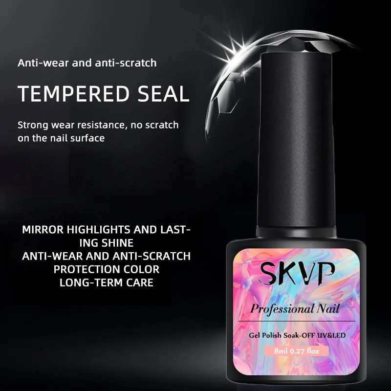 SKVP Base Top Coat Primer Gel Nail Polish Matte UV Top Coat LED Soak Off Nail Art long-lasting Gel Varnish Manicure Lacquer