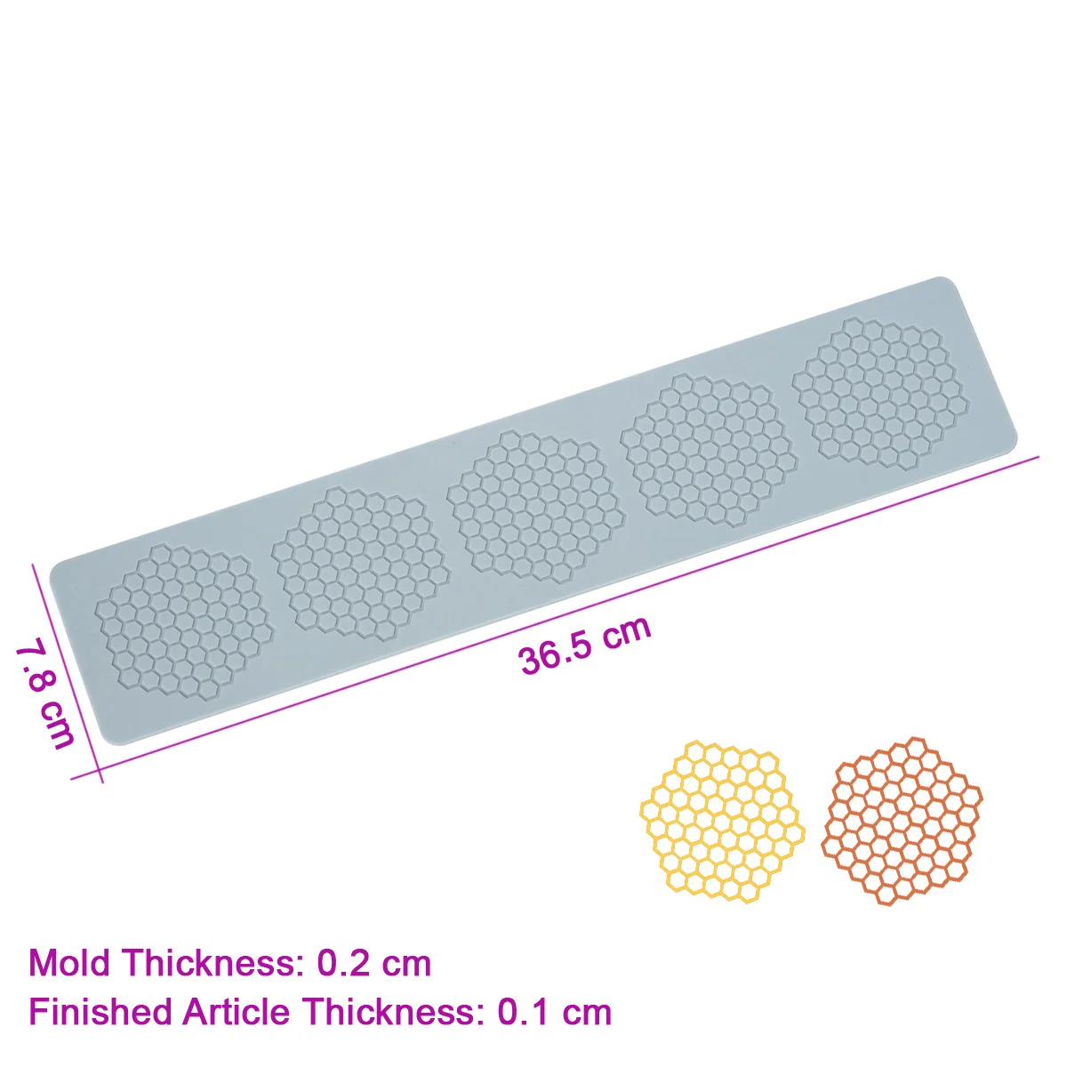 Honey Comb Pattern Fondant Lace Mold Hollow Out Hexagon Shape Gum Paste Sugar Lace Silicone Mat For Wedding Cake Decorating