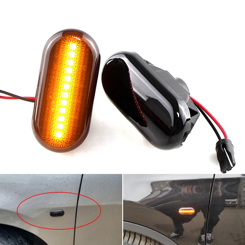 

2X LED Error-free decoding Side Turn Signal Light Signal Lamp Blinker Light For Nissan Qashqai Navara Micra 350Z Note Pathfinder