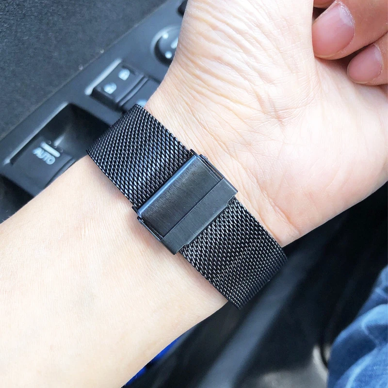 CONVENIENT PINS Mesh Watch Band for Seiko for DW Watch Milanese Strap 16 18 20 22 mm Men Women Steel Watch Strap Tools