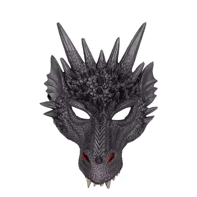 Adult Halloween Decoration Carnival Party Animal Costume Dragon Cosplay Masquerade Face Mask and Wings - Image 10
