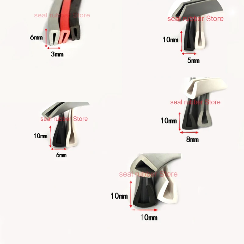 

1 м U-образный канал черный белый серый красный резиновый край отделка резиновая уплотнительная полоса защита для двери автомобиля Защита для края