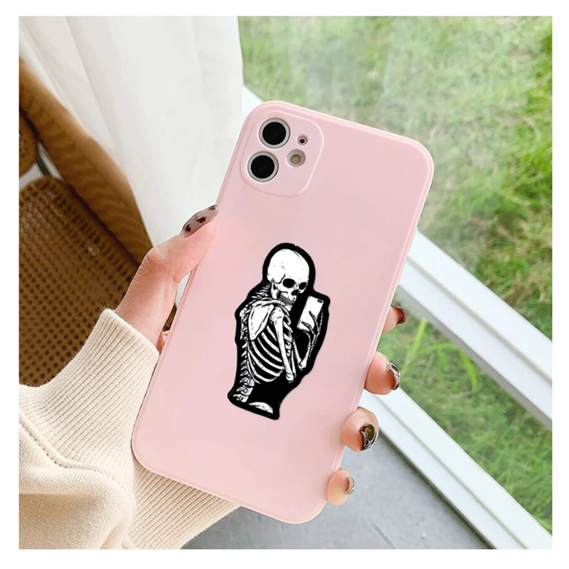 10/30/50PCS Red And Black Skeleton Sticker Ghost Funny Horror Sticker For Suitcase Skateboard Fridge Laptop Decals Graffiti F3