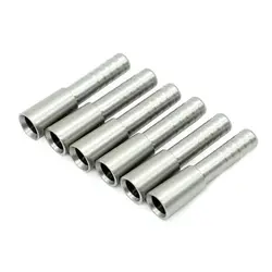 Eje de flechas de carbono para caza, accesorio de tiro de 50 granos de acero inoxidable, ID compatible con 5,2mm OD 6,3/6,5/6,8/7,1mm, 12/24/50 unidades