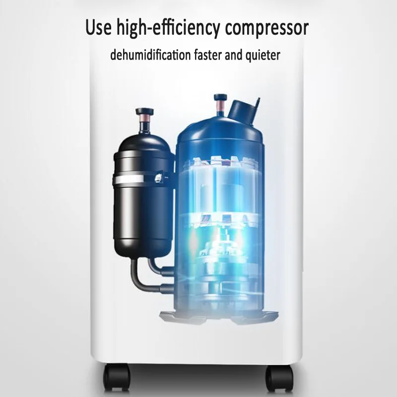 Luchtontvochtigers Air Dryer Negatieve Ionen Luchtreiniger Thuis Slaapkamer Kleine Ontvochtigen High Power Smart Touch Screen Extra Drogen