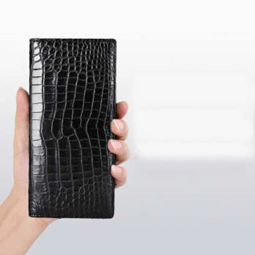 madun new Thailand  import crocodile men wallet  male  purse business male long wallet  More screens  Double sided  crocodile