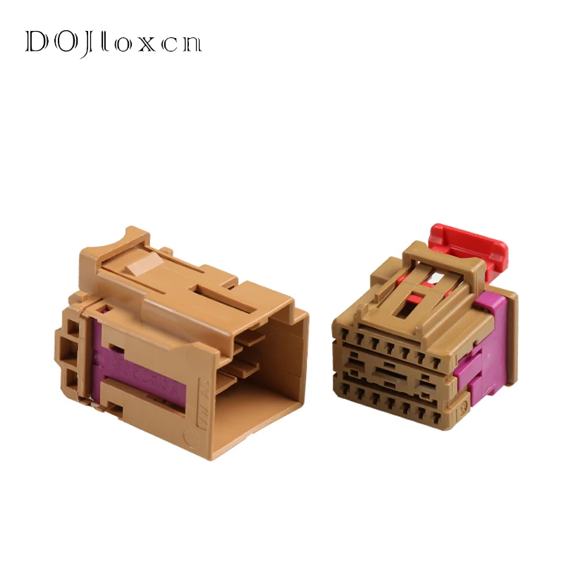 

1-50 Sets 17 Pin Delphi Car Front Seat Connector Brown Male Female Plug 4F0972575B For Wiring Harness Modification 8K0972483B/