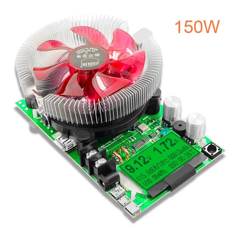 Adjustable Constant Current Electronic Load - 150W USB Electronic Load Batter