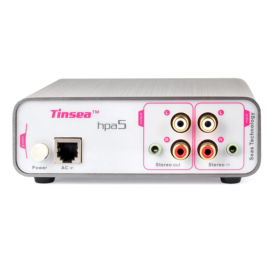 Tinsea hpa5 전문 헤드폰 전치 증폭기 2 채널 헤드폰 분배기 음악 생산 모니터 분배 증폭기