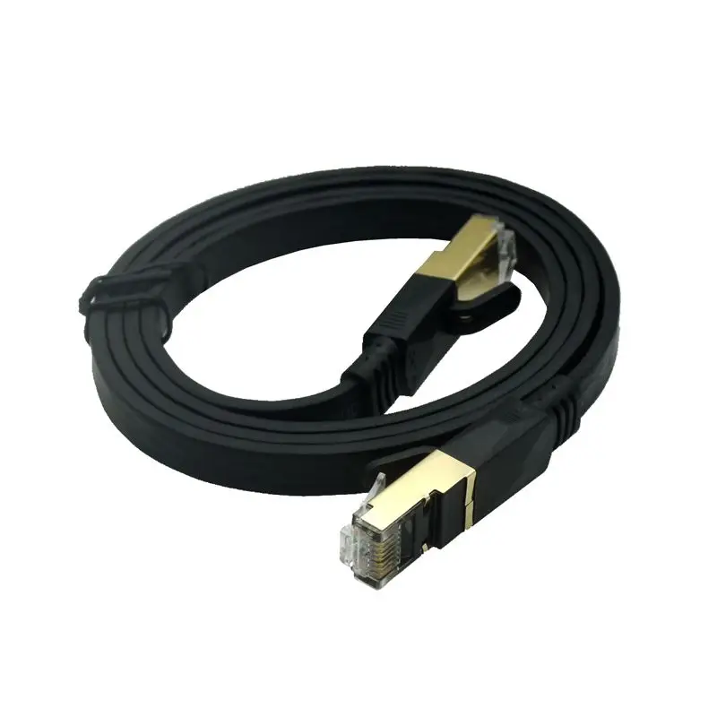 Ethernet Cable CAT8 40Gbps 2000MHz CAT 8 Networking Flat RJ45 Lan Patch Cord For Internet Laptops PS 4 Router RJ45 Cable